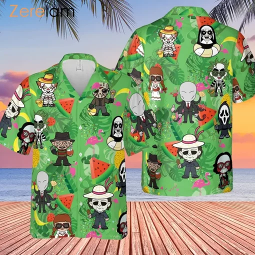 Cool Horror Summer Hawaiian Shirt