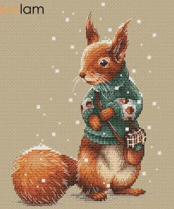 Cute Bun Squirrel Cross Christmas Ornaments