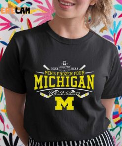 Mens Frozen Four Michigan Wolverines M Shirt 1 1 1