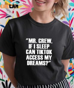 Mr.chew If I Sleep Can Tiktok Access My Dreams Shirt