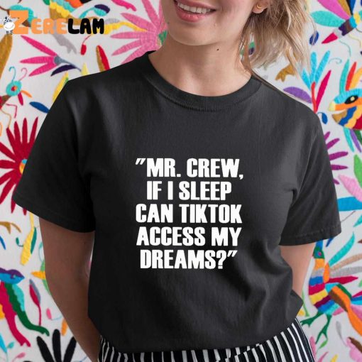 Mr.chew If I Sleep Can Tiktok Access My Dreams Shirt