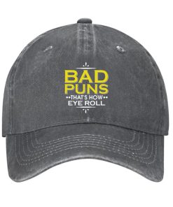 Bad Puns Thats How Eye Roll Hat 2