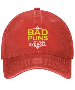 Bad Puns Thats How Eye Roll Hat 3