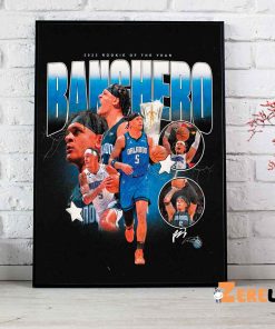 Banchero 2023 Rookie Of The Year Orlando Magic Poster Canvas