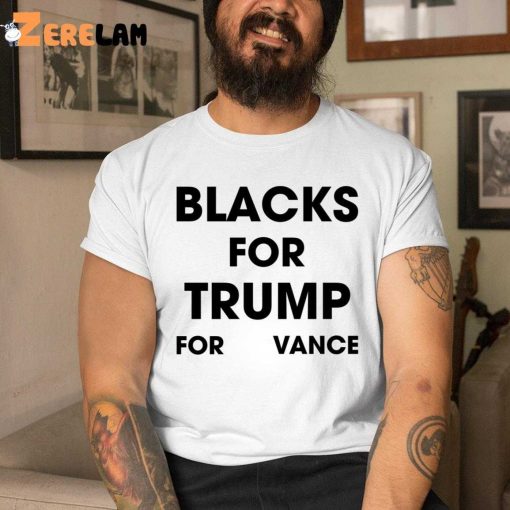 Black For Trump For Vance Shirt