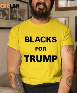 Black For Trump Shirt 1 gold