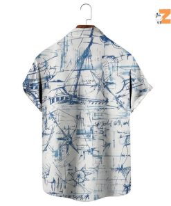 Blue Map Summer Hawaiian Shirt 2