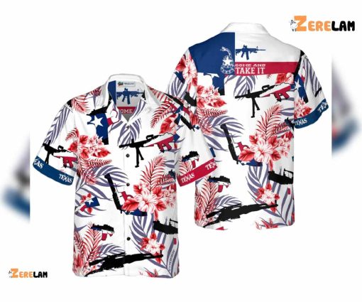 Come And Take It Texas Gun USA Hawaiian Shirt