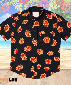 Disney Marigolds Flower Aloha Hawaiian Shirt
