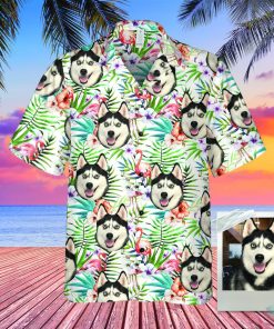 Dog Face With Hawaiian Shirt