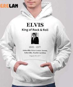 Elvis King Of Rock and Roll 1935 1977 Asheville Civic Center Arena shirt 2 1