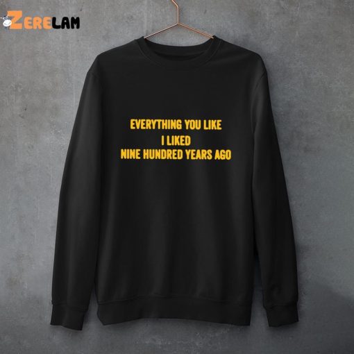 Everything You Like I Like Nine Hundred Years Ago Shirt