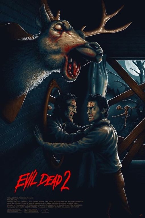 Evil Dead 2 Horror Vendiana Poster Canvas