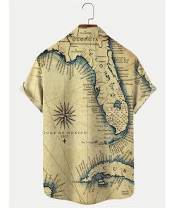 Florida Map Aloha Vintage Hawaiian Shirt 2