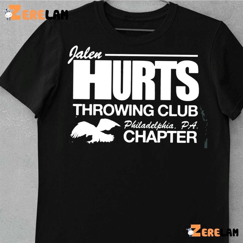 jalen hurts throwing club shirt