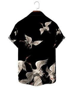 Japanese Crane Aloha Hawaiian Shirt 2