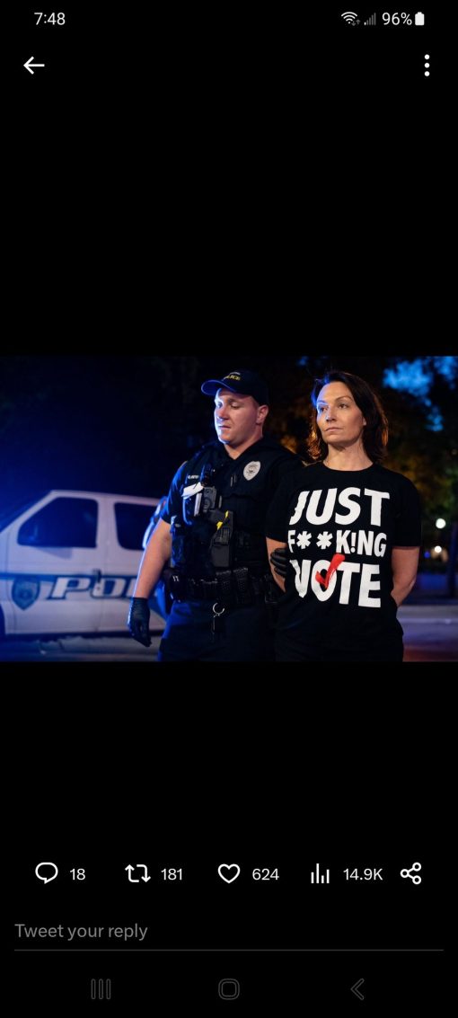 Just Fucking Vote Trending Shirt