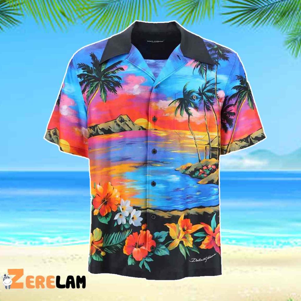 Luke Bryan American Idol Aloha Sunset Hawaiian Shirt 1