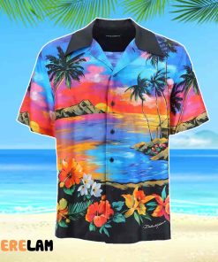 Luke Bryan American Idol Aloha Sunset Hawaiian Shirt