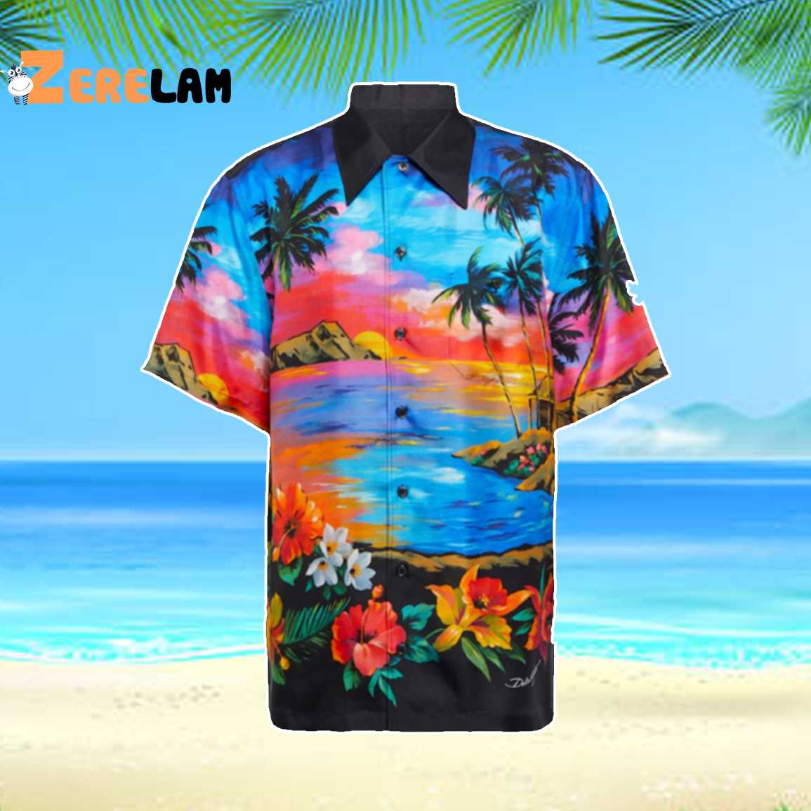 Luke Bryan American Idol Sunset 2023 Hawaiian Shirt 1