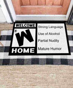 Mature Rating Welcome Home Strong Language Use Of Alcohol Doormat 2