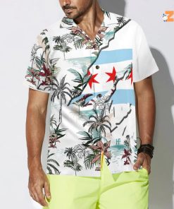 Navy Chicago Tropical Boogaloo Hawaiian Shirt