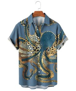 Ocean Octopus Art Summer Hawaiian Shirt