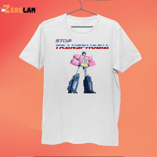 Optimus Stop Transphobia Transformers Shirt