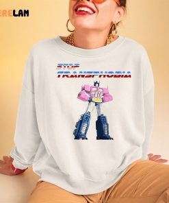 Optimus Stop Transphobia Transformers Shirt 3 1