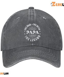 PAPA The Man The Myth The Legend Funny Fathers Day Hat 3
