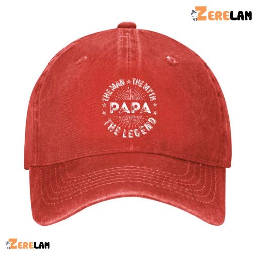 PAPA The Man The Myth The Legend Funny Father’s Day Hat