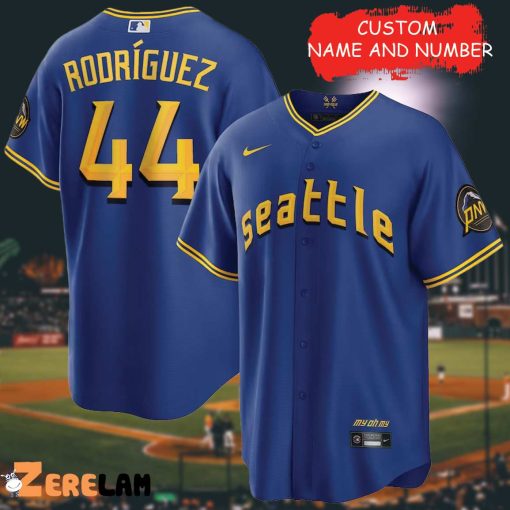 Rodriguez Seattle Mariners City Connect Customeize of Name Men’s Baseball Jersey, Best Gifts For Fan