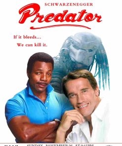 Schwarzenegger Predator 30th Anniversary Vintage Poster Canvas 2