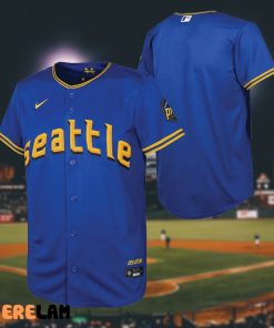 Seattle Mariners City Connect Youth BaseBall Jersey