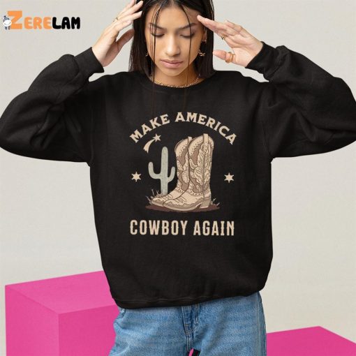 Shoes Cactus Make America Cowboy Again Shirt