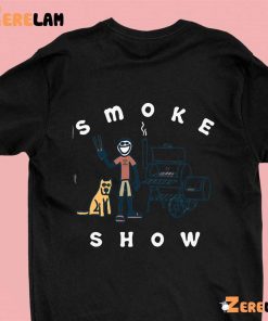 Smoke Show Grill Food Funny Dog Shirt 1 green