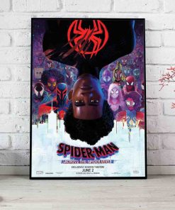 Spider-man Across The Spider Verse Poster Canvas