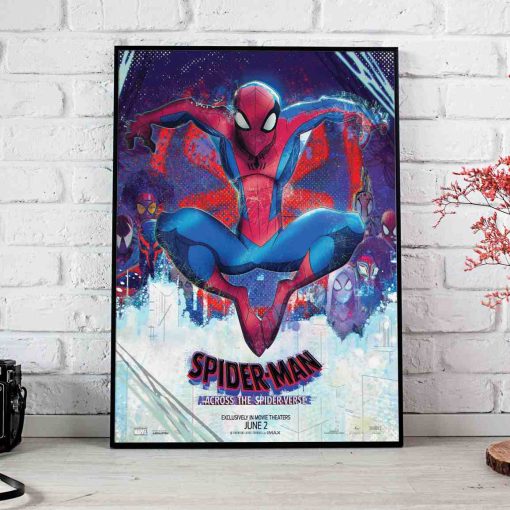 Spiderman Across The Spiderverse Poster Canvas