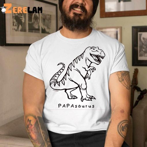 T Rex Dinosaur Papasaurus Father’s Day Shirt