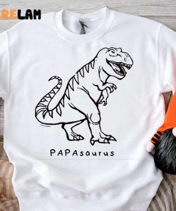 T Rex Dinosaur Papasaurus Fathers Day Shirt 3 1