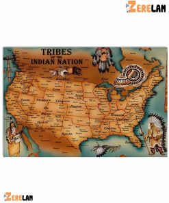 Teibes of The indian Nation Horizontal Poster Canvas