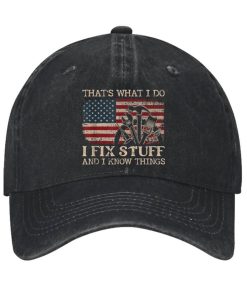 Thats What I Do I Fix Stuff Flag Hat 1