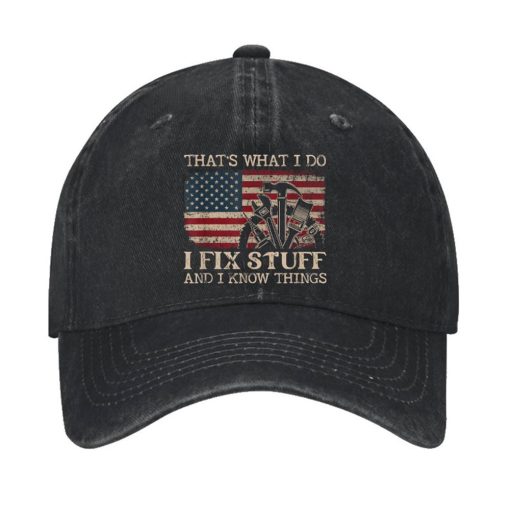 That’s What I Do I Fix Stuff Flag Hat