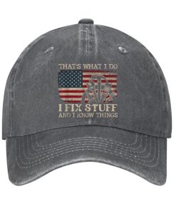 Thats What I Do I Fix Stuff Flag Hat 2