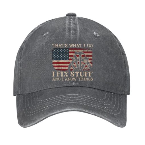 That’s What I Do I Fix Stuff Flag Hat