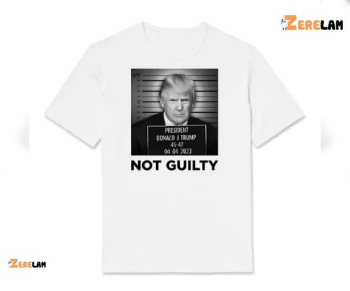 Trump 2024 Campaign Peddles Not Guilty Mugshot Shirt