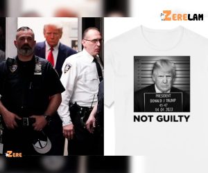 Trump 2024 Campaign Peddles Not Guilty T Shirts with Mugshot as Ex President is Arraigned Shirt