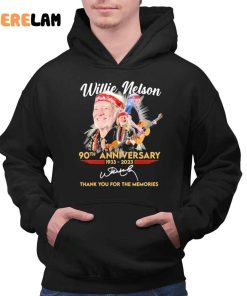 Willie Nelson 90th Anniversary 1933 2023 Thank You For The Memory Shirt 2 1