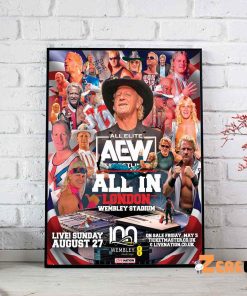 Aew All Elite Wrestling All In London Poster Canvas