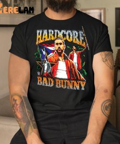 Bad Bunny Hardcore Grammy WWE Shirt 9 1